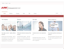 Tablet Screenshot of juma-clean.com